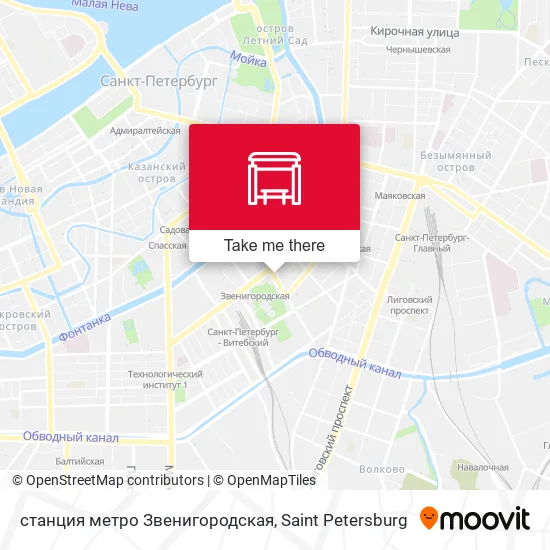 станция метро Звенигородская map