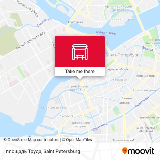 площадь Труда map