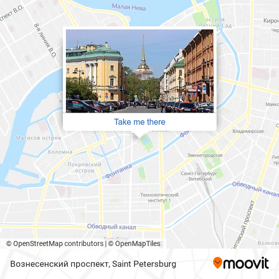 Вознесенский проспект map