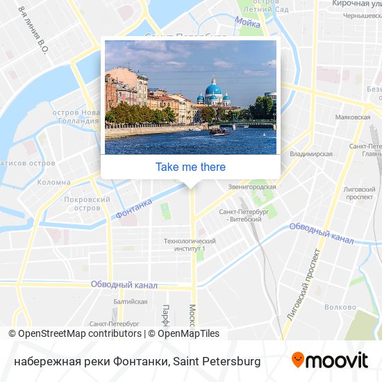 набережная реки Фонтанки map