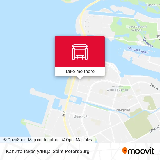Капитанская улица map