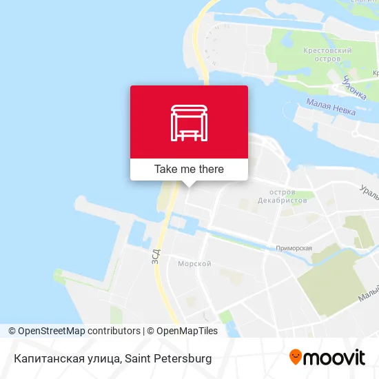 Капитанская улица map