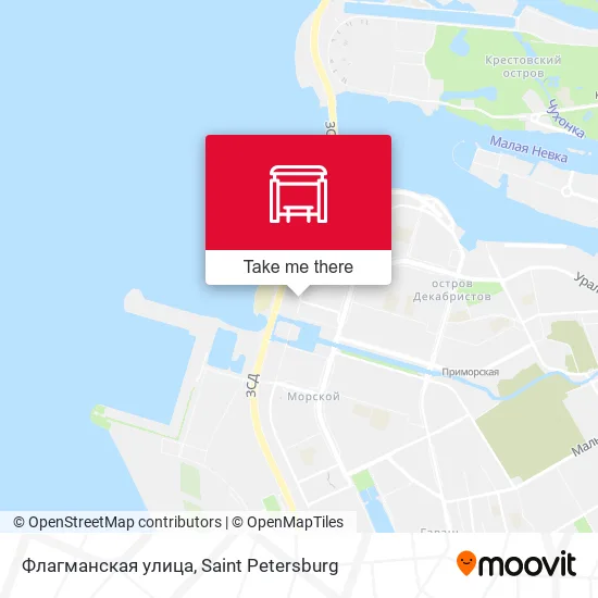 Флагманская улица map
