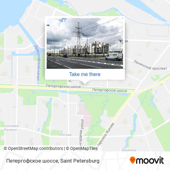 Петергофское шоссе map