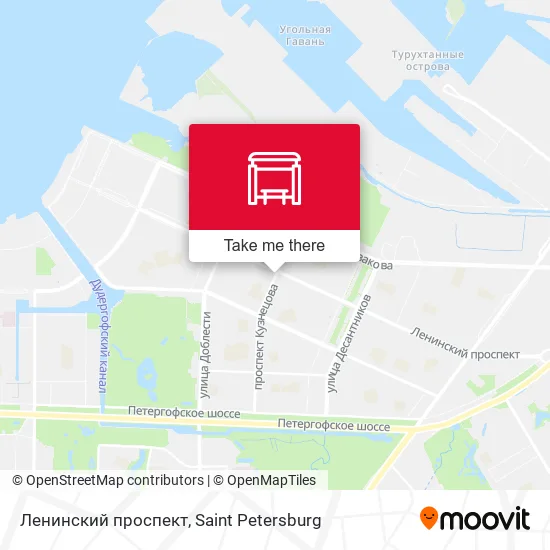 Ленинский проспект map
