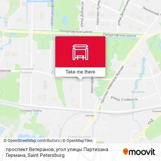 проспект Ветеранов, угол улицы Партизана Германа map