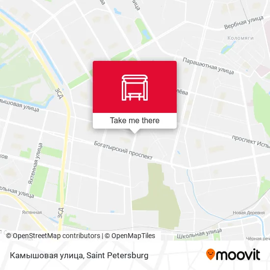 Камышовая улица map