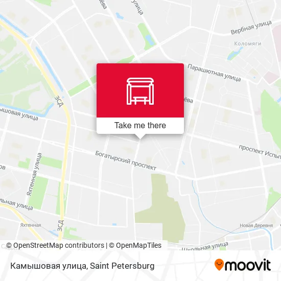 Камышовая улица map