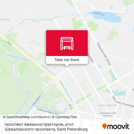 проспект Авиаконструкторов, угол Шуваловского проспекта map
