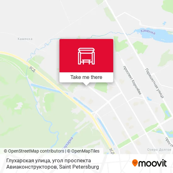 Глухарская улица, угол проспекта Авиаконструкторов map