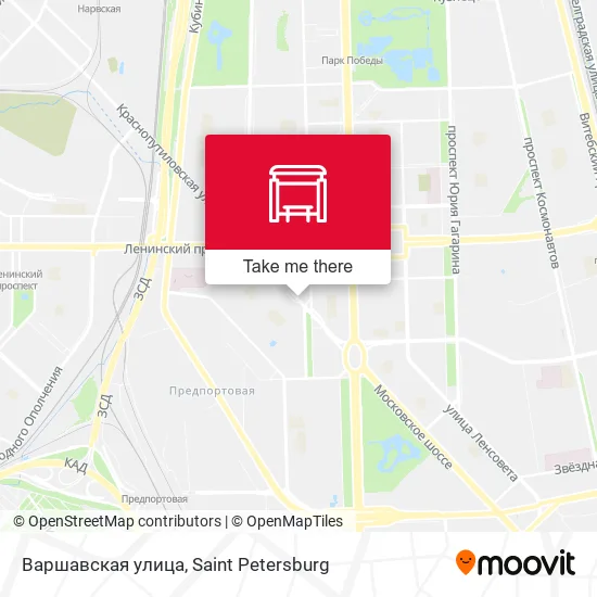 Варшавская улица map