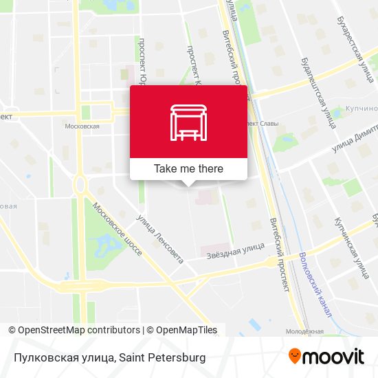 Пулковская улица map