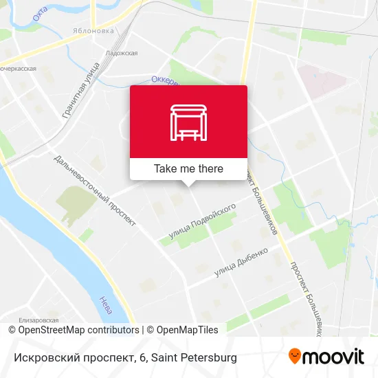 Искровский проспект, 6 map