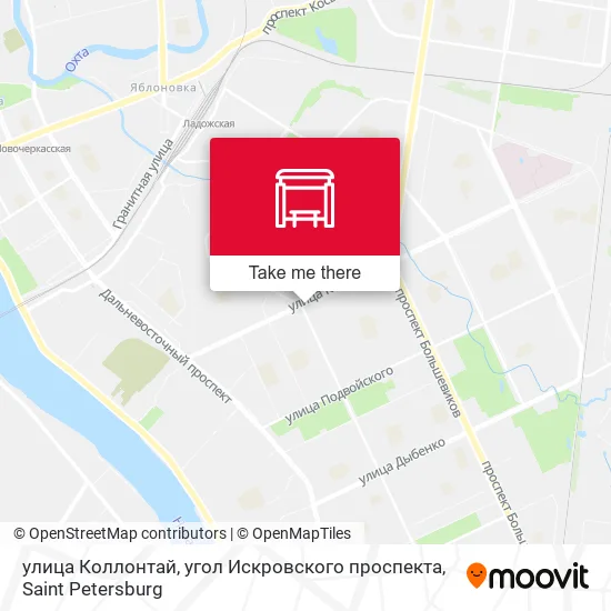 улица Коллонтай, угол Искровского проспекта map