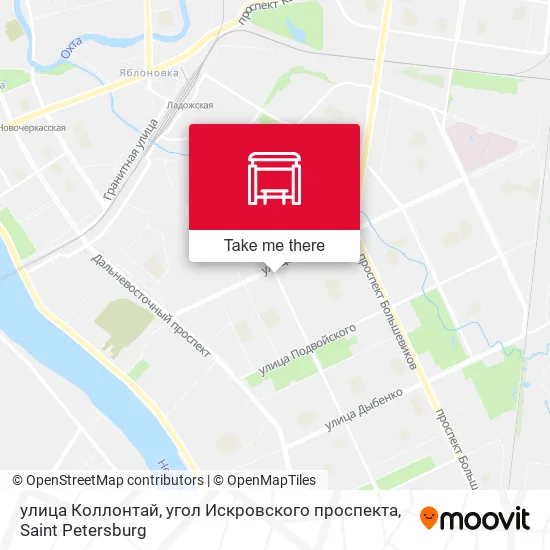 улица Коллонтай, угол Искровского проспекта map