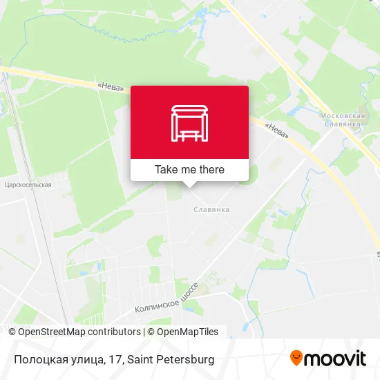 Полоцкая улица, 17 map