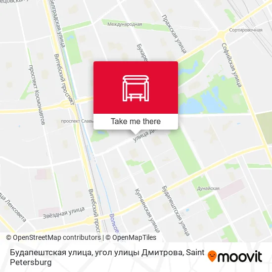 Будапештская улица, угол улицы Дмитрова map