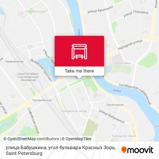 улица Бабушкина, угол бульвара Красных Зорь map