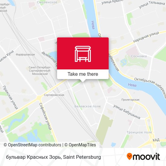 бульвар Красных Зорь map