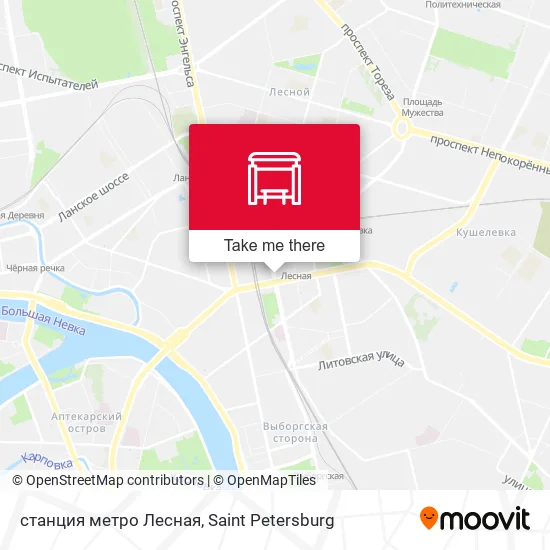 станция метро Лесная map