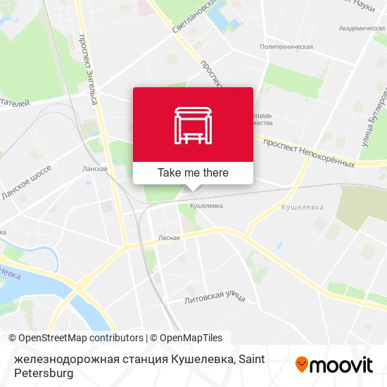 железнодорожная станция Кушелевка map