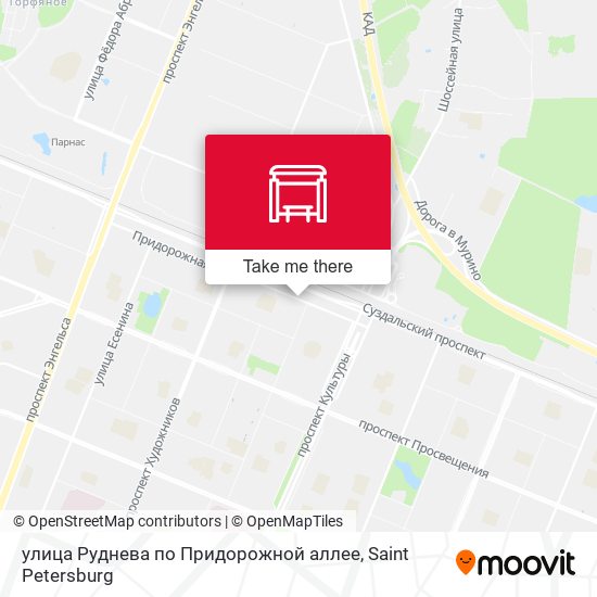 улица Руднева по Придорожной аллее map