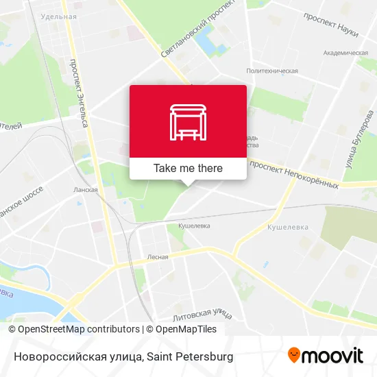 Новороссийская улица map