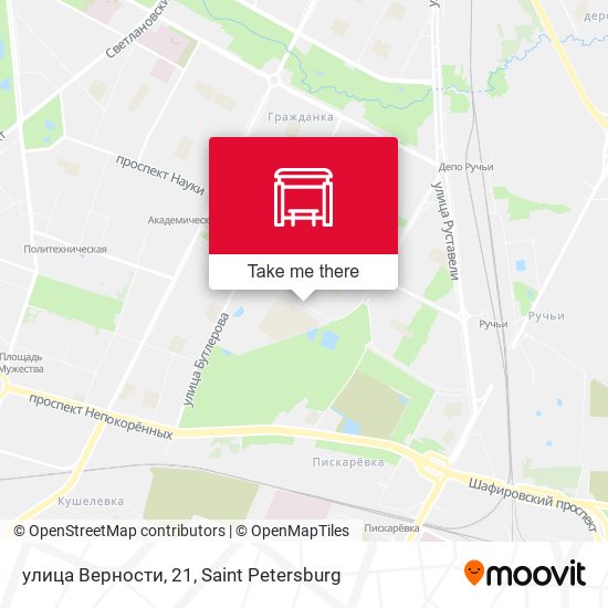 улица Верности, 21 map