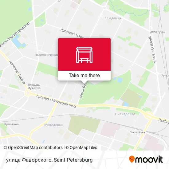 улица Фаворского map