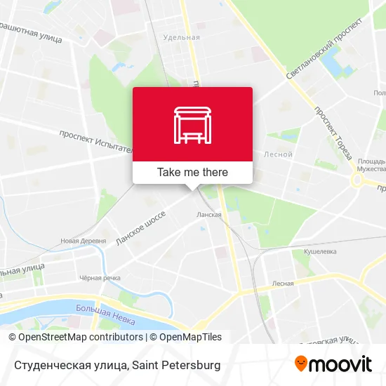 Студенческая улица map