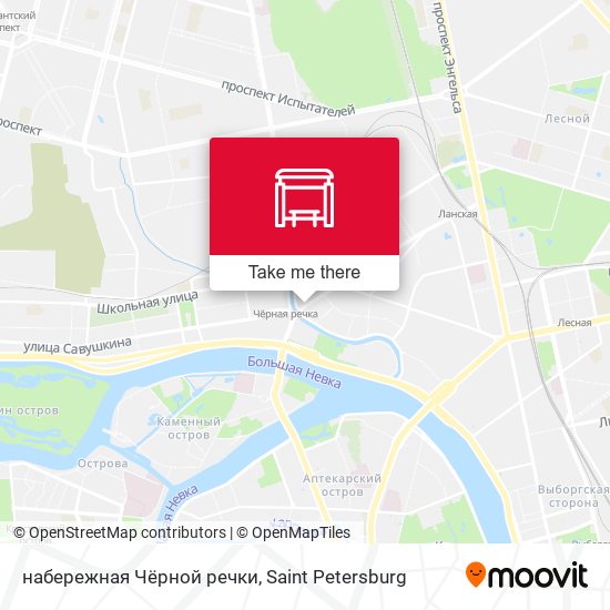 набережная Чёрной речки map