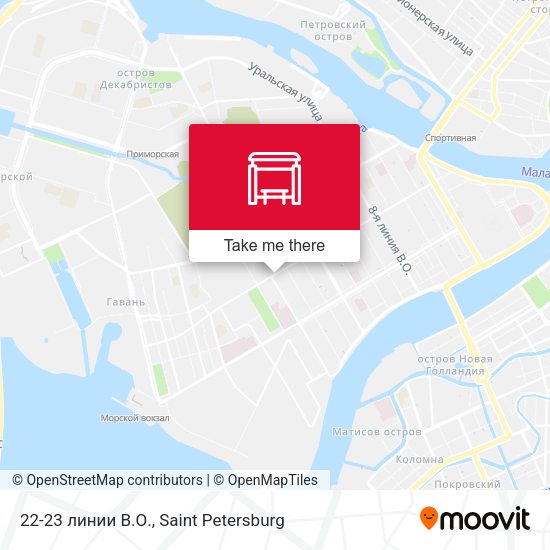 22-23 линии В.О. map