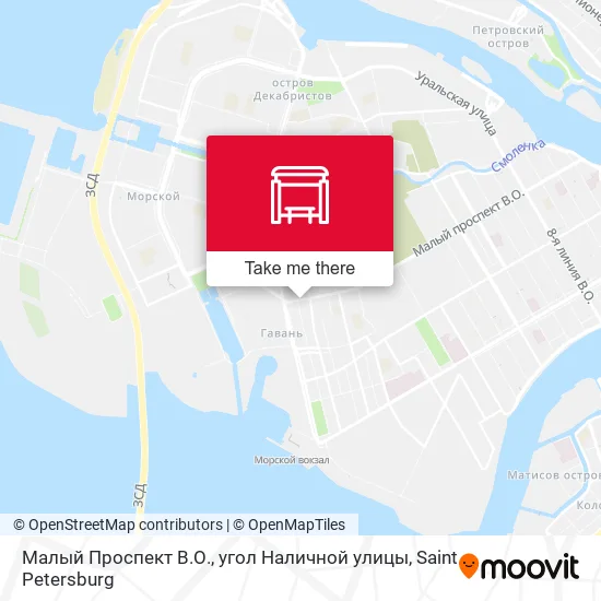 Малый Проспект В.О., угол Наличной улицы map