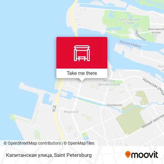 Капитанская улица map