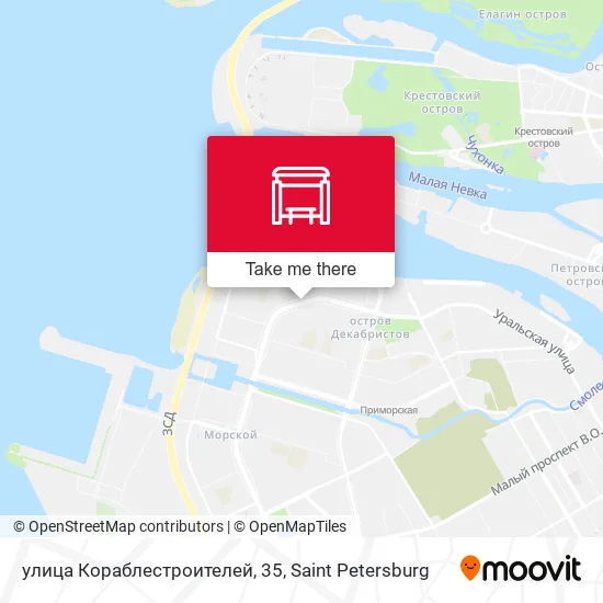 улица Кораблестроителей, 35 map