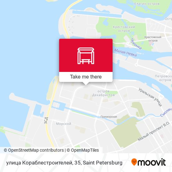 улица Кораблестроителей, 35 map