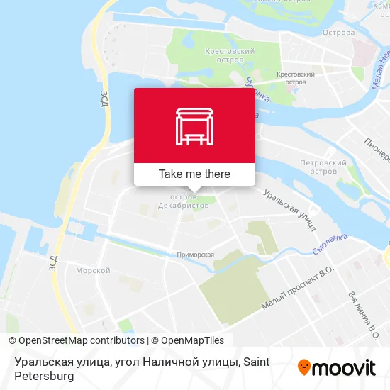 Уральская улица, угол Наличной улицы map