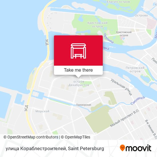 улица Кораблестроителей map