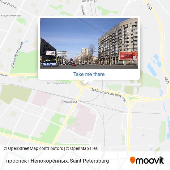 проспект Непокорённых map