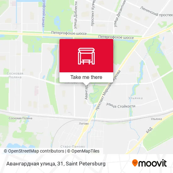 Авангардная улица, 31 map
