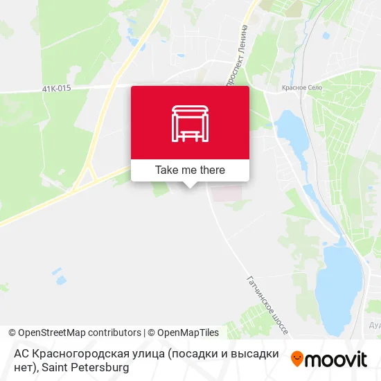 АС Красногородская улица (посадки и высадки нет) map