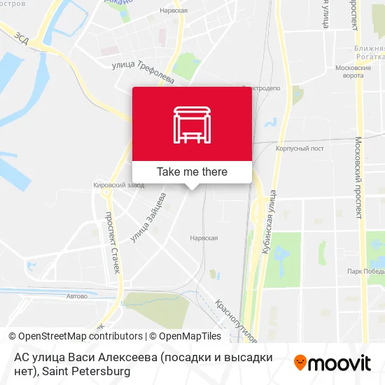 АС улица Васи Алексеева (посадки и высадки нет) map