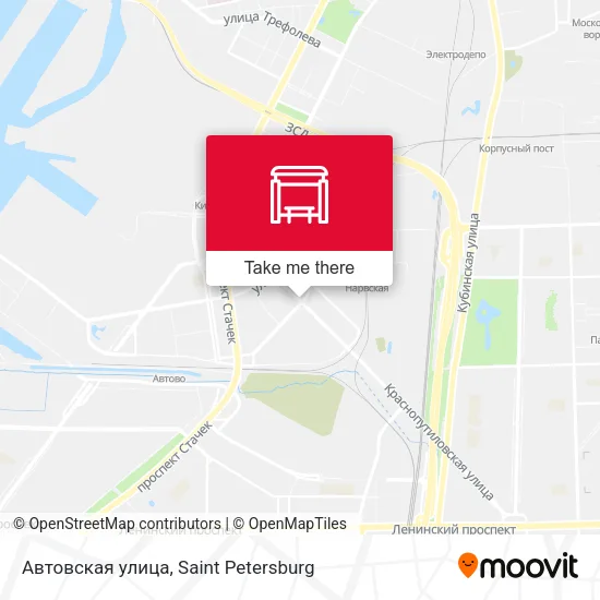 Автовская улица map