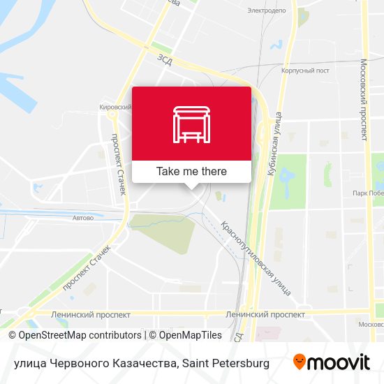 улица Червоного Казачества map