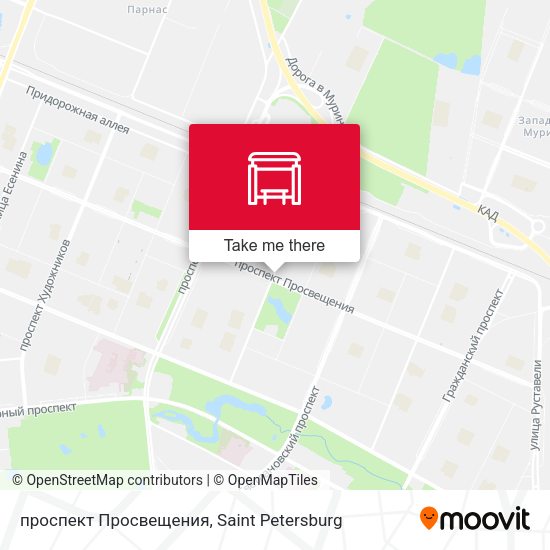 проспект Просвещения map