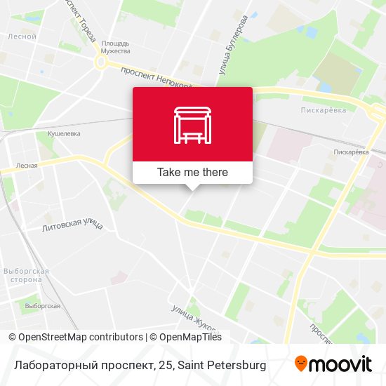 Лабораторный проспект, 25 map