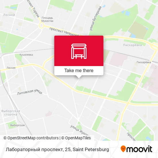 Лабораторный проспект, 25 map