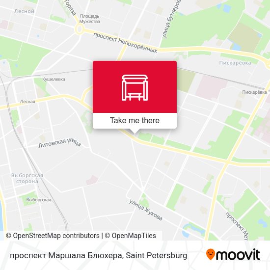 проспект Маршала Блюхера map