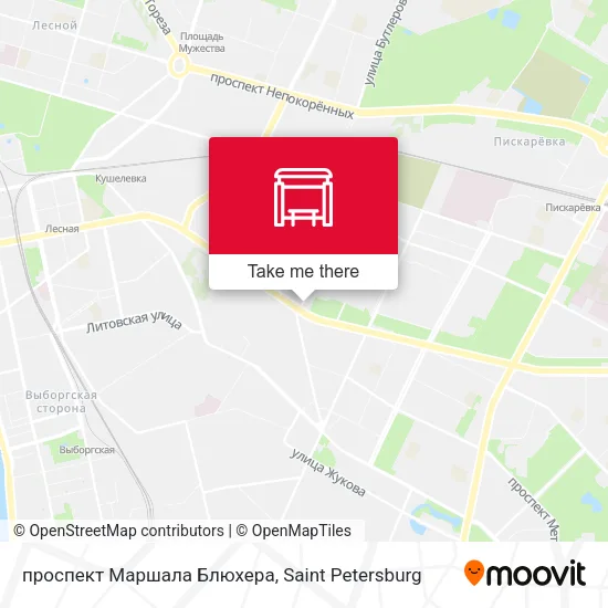 проспект Маршала Блюхера map