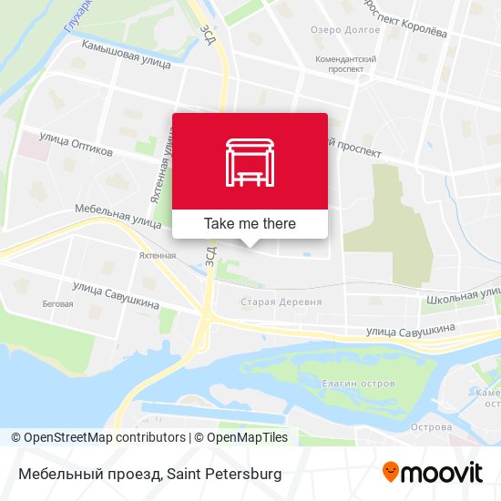 Мебельный проезд map